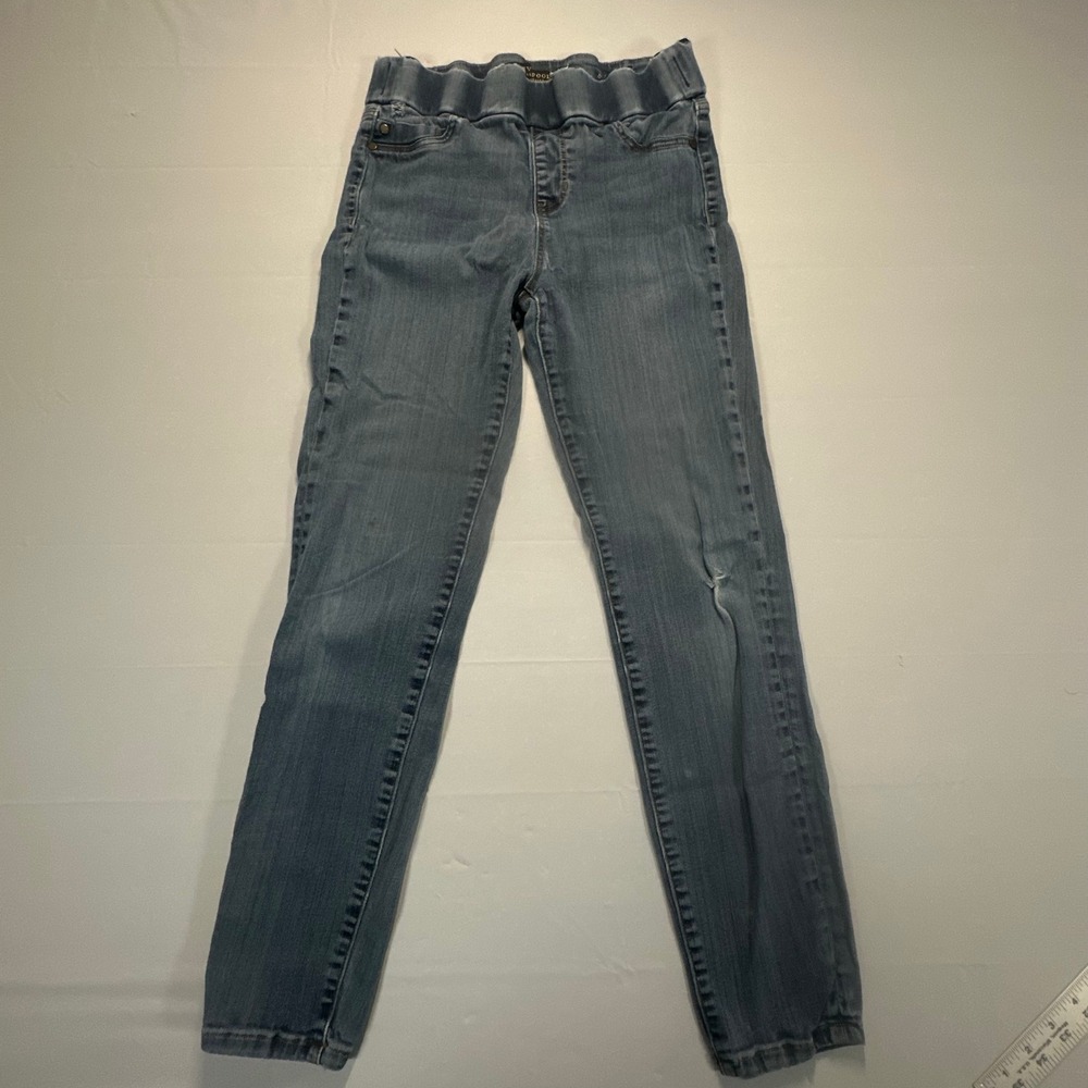 Liverpool Los‎ Angeles Ankle Skinny Jeans Medium Wash Pull On Elastic Waist 6/28
